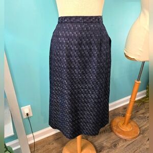 1940's Blue Made in Finland Pinup Girl Skirt